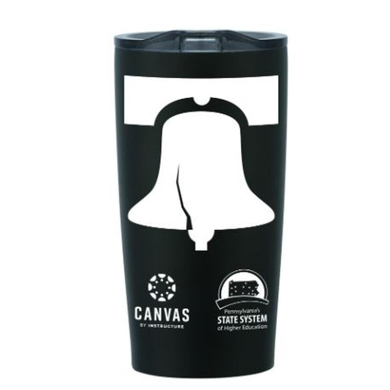 PASSHE BLACK TUMBLER 18 0z.